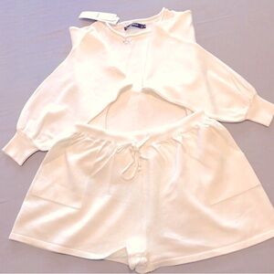 2 Piece Sweater Short Set